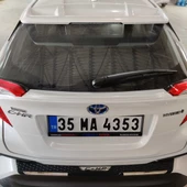 AUTOGP Toyota chr arka tampon üst kaplama koruma plastiği - 3