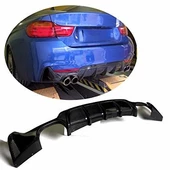 AUTOGP Bmw F33 arka tampon difüzörü 4 çıkış m-performance 4 serisi - 2