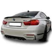 AUTOGP Bmw F32 m4 bagaj üstü spoiler yarasa siyah boyalı plastik - 1