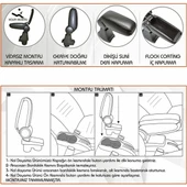 NİKEN Ford courier kol dayama kolçak vidasız orta konsol niken 2015+ - 4