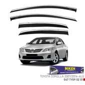 NİKEN Toyota corolla cam rüzgarlığı kromlu 2007 / 2013 niken thumbnail 1