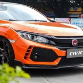 AUTOGP Honda civic fc5 uyumlu typer ön panjur ve far kaşları 2016+ - 2