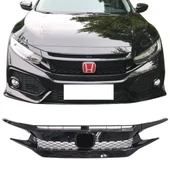 AUTOGP Honda civic fc5 uyumlu typer ön panjur ve far kaşları 2016+ - 1