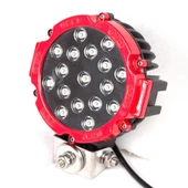 Oscar Off road sis lambası ledli 51watt 17 ledli kırmızı 4x4 - 1