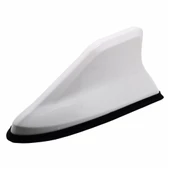 AUTOGP Oto tepe anten elektrikli silikon taban shark balina jaws anten beyaz - 1