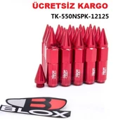 Space Sivri bijon takımı blox kırmızı renkli uzun bijon - 1