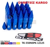 Space Sivri bijon takımı blox mavi renkli uzun bijon - 1