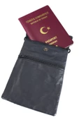 Drps Boyun Askılı Hakiki Deri Pasaportluk, Evrak Çantası - 12