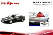 MY RACİNG Mercedes w220 s egzoz ucu krom çift çıkış s serisi - 1