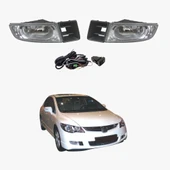 AUTOGP Honda civic fd6 uyumlu sis lambası farı çerçeveli 2006 - 2009 - 2