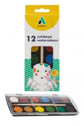 Öğrenci Okul Boyama Seti 4 lü Adel 12 Renk Pastel Boya Kuru Boya Sulu Boya Keçeli Kalem 12 li Boya Set Kreş Seti - 3