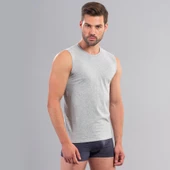 ÖDÜL ERKEK 7011 KOLSUZ 0 YAKA ATLET GRİ 2Lİ - 1