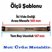 Mobilya Mutfak Dolabı Banyo Çekmece Dolap Kapak Kulpu Kulbu Antik Bakır 160 mm Metal Kulp thumbnail 2