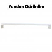 Mobilya Mutfak Dolabı  Banyo Çekmece Dolap Kapak Kulpu Kulbu Beyaz 224 mm Metal Kulp - 5