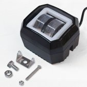 offroad Adaptif Kare Motosiklet Sis Farı Turuncu Beyaz Led Lamba - 2