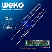 32'' Inch CY-32C-60D 15C4B 35.7 Cm 60 Ledli Universal Tv E-Led Takımı thumbnail 2