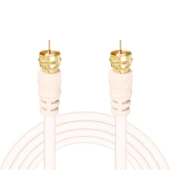 MAG F Konnektörlü Hazır Gold Uçlu Anten Kablosu 5 Metre thumbnail 3