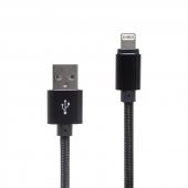 Powermaster Metal Örgülü Lightning USB Data Şarj Kablosu - 1