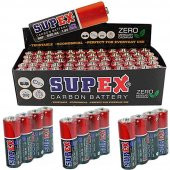 Supex R6 1.5 Volt Çinko Karbon AA Kalem Pil 60'Lı Kalem Pil - 1