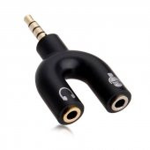 Powermaster 3.5 Mm Stereo Erkek To Kulaklık + Hoparlör Dişi Çoklayıcı Jack PM-4318 - 3