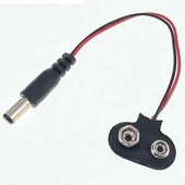 9 Volt 2.1 Mm Jacklı Pil Başlığı (IC-232A) - 9