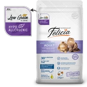 Felicia 2 Kg Somonlu Az Tahıllı Kısırlaştırılmış Kedi Maması HypoAllergenic Kedi Maması - 4
