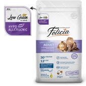 Felicia 2 Kg Somonlu Az Tahıllı Kısırlaştırılmış Kedi Maması HypoAllergenic Kedi Maması - 5