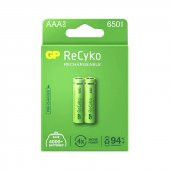 GP Recyko 650 Mah R03 AAA Şarjlı 2'Li İnce Kalem Pil - 3