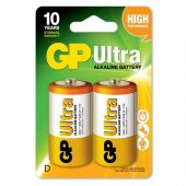 GP 13AU-2U2 Ultra Alkalin (D) Kalın 2'Li - 1