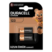 Duracell CR123 / CR123A / CR17345 3 Volt Lityum Pil (2'Li Paket) - 3