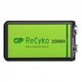 GP Batteries Recyko 200 Mah 9V Boy Ni-Mh Şarjlı Pil Tekli Paket - 2