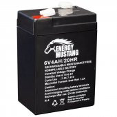 ENERGY MUSTANG 6 VOLT - 4 AMPER IŞILDAK AKÜSÜ (70 X 48 X 101 MM) - 1