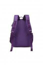 Bagacar Smart Bag 3198 Okul ve Günlük Laptop Bölmeli Sırt Çantası Mor - 3