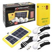 POWERMASTER PM-8905 GÜNEŞ PANELLİ 3 LAMBALI POWERBANK ÖZELLİKLİ ÇOK AMAÇLI ŞARJLI SOLAR AYDINLATMA - 2