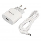 Weko WK-21442 PDU QC 3.0 Amper Telefon Şarj Başlık Adaptörü + Type-C Kablo - 3
