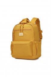 Bagacar Smart Bag 3198 Okul ve Günlük Laptop Bölmeli Sırt Çantası Hardal - 1