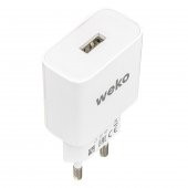 WEKO WK-21436 M7 2.1 AMPER ŞARJ BAŞLIK ADAPTÖRÜ + MICRO USB KABLO (NO:3) - 2