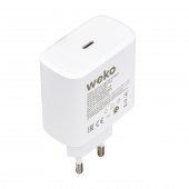 Weko WK-21440 S11-C 25 Watt Telefon Şarj Başlık Adaptörü + Type-C To Type-C Kablo - 2