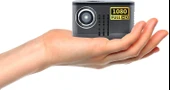 AAXA P7 Mini Projektör, Pilli, Yerel 1080P Çözünürlük - 1