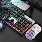 Valkyrie RGB Led Işıklı 6 Tuşlu 7200DPI Gaming Oyuncu Mouse Beyaz - 4