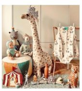 Peluş Zürafa, Uyku ve Oyun Arkadaşı-100 cm ( 100 Yerli) thumbnail 8