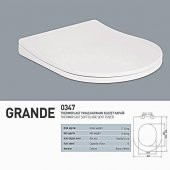 Nkp Yavaş Kapanan Klozet Kapağı Grande Thermoplast 0347 - 1