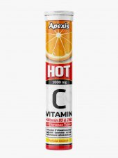 APEXİS HOT VİTAMİN C , VİTAMİN D3 , ÇİNKO 20 EFERVESAN TB - 1
