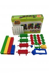 Asya Oyuncak LEGO 56 Parça Alfabe Treni Yapı Blokları Alfabe Seti Ant Blocks - 4