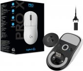 Logitech G PRO X SUPERLIGHT Ultra Hafif HERO 25.600 DPI 400 IPS LIGHTSPEED Kablosuz Oyuncu Mouse -BEYAZ - 2