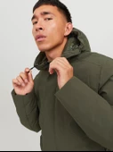 JACK JONES Erkek Rüzgar Geçirmez Kapüşonlu Mont 12238720 - 6