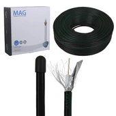 Mag Rg6/U6 Bakır Cu/Cu 80 Tel Siyah Anten Kablosu (100 Metre) - 7