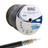 Mag RG6-U6 Cu-Cu Bakır Yeşil Anten Kablo 300 Mt - 7