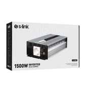S-Link SL-1500W Dc12v-Ac230v 1500w İnverter 12V-220V Çevirici Dönüştürücü - 3