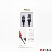 İmeng Tecno Camon 18 Premier 3.1A UsbA to Type-C Örgülü Data ve Hızlı Şarj Kablosu Gri - 7